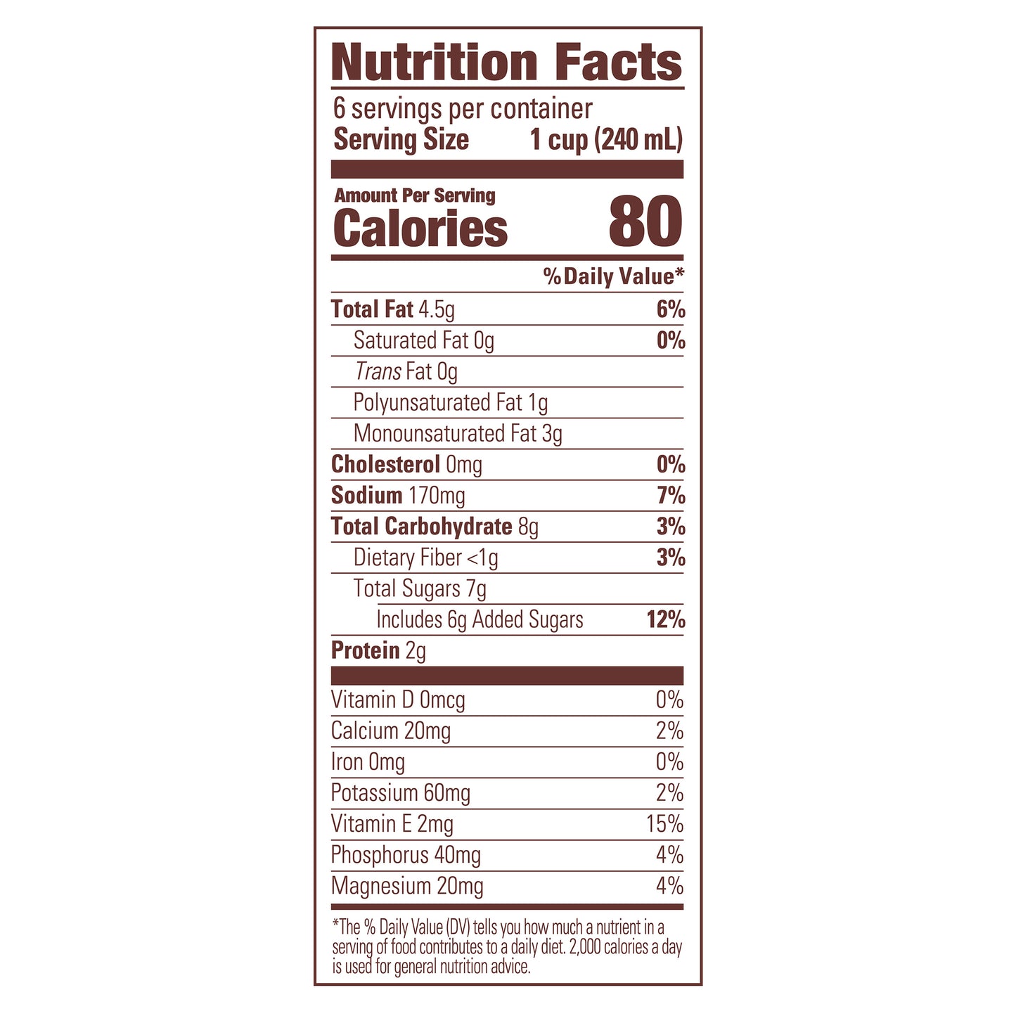 Blue Diamond Sweetened Simple Almondmilk, 48oz