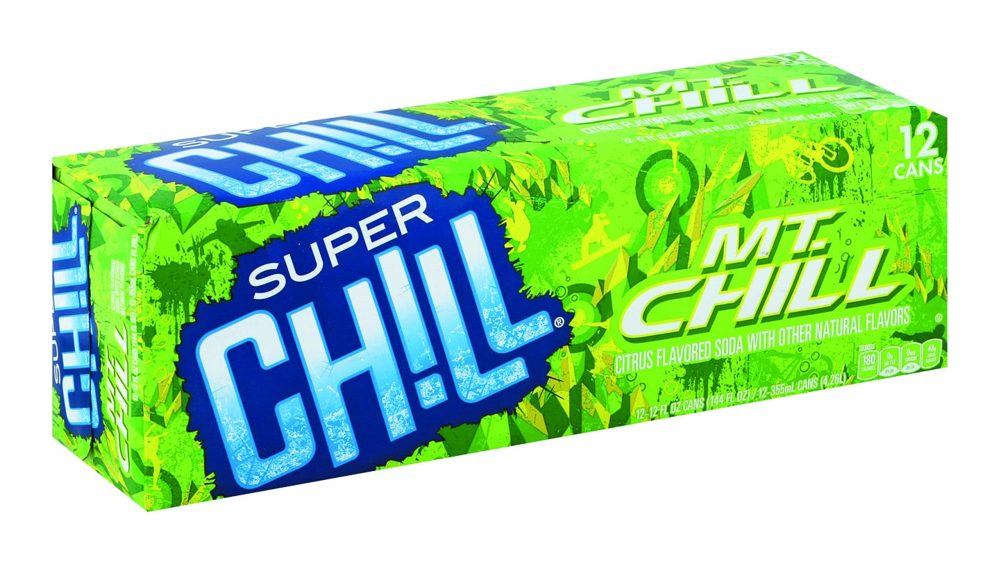 Super Chill Soda, Mt Chill, Citrus Flavored