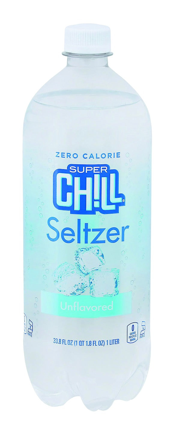 Super Chill Seltzer, Zero Calorie, Unflavored