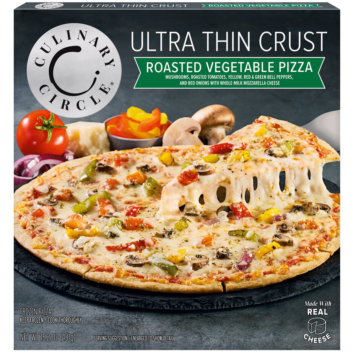 Culinary Circle Ultra Thin Crust, Roasted Vegetable Pizza