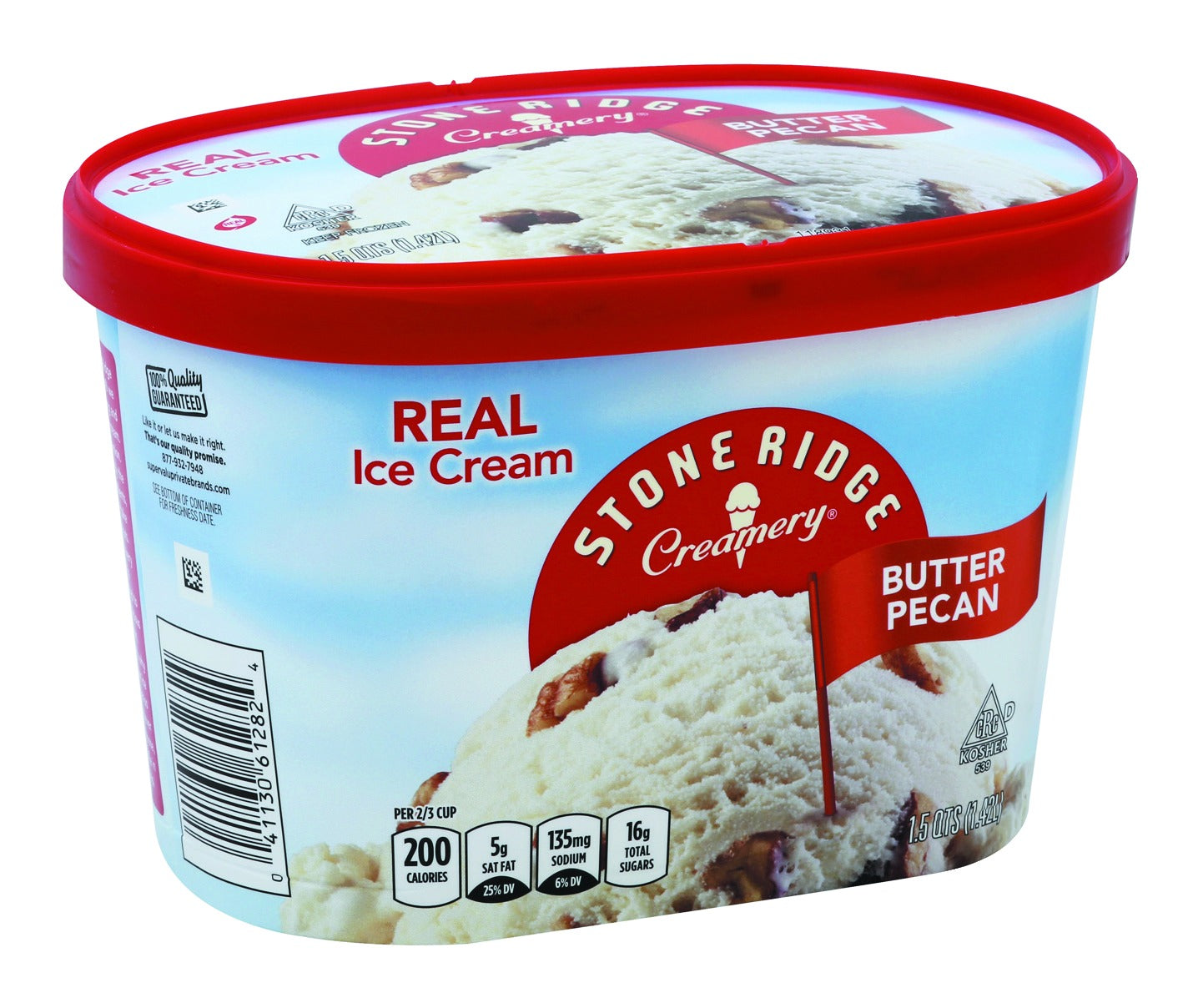 Stoneridge Ice Cream, Real, Butter Pecan