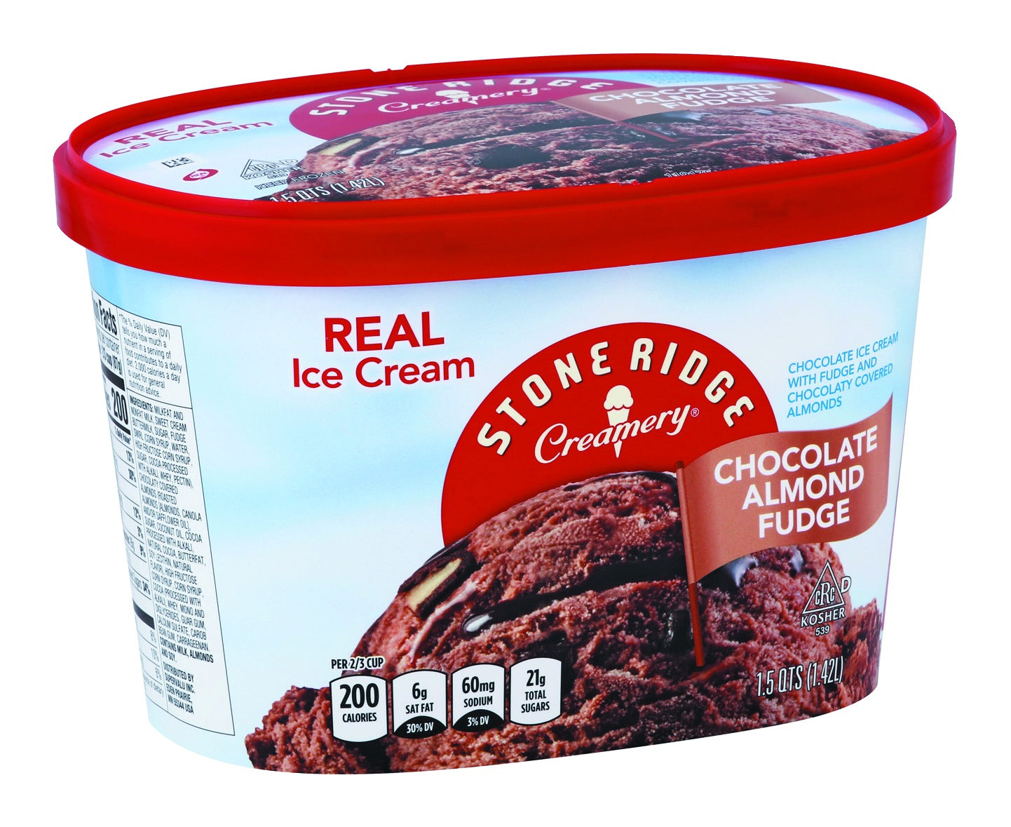 Stoneridge Ice Cream, Chocolate Almond Fudge