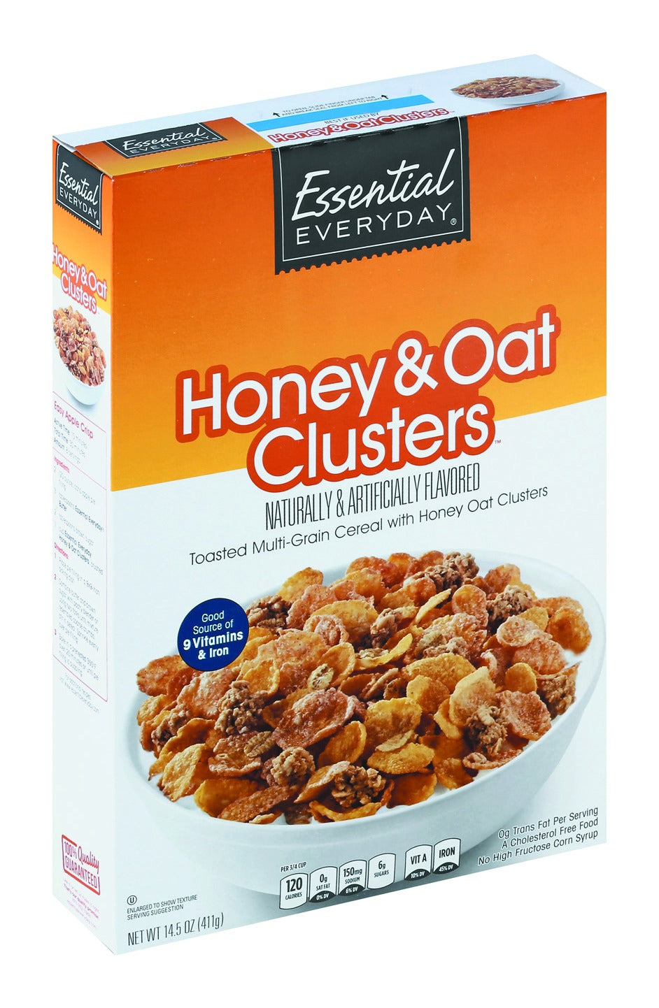 Essential Everyday Cereal, Honey & Oat Clusters