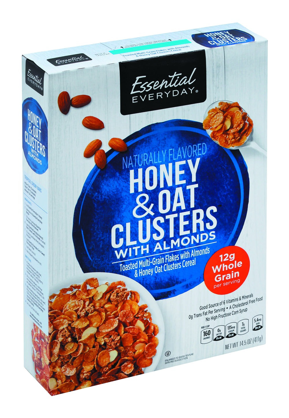 Essential Everyday Cereal, Honey & Oats Clusters, with Almonds