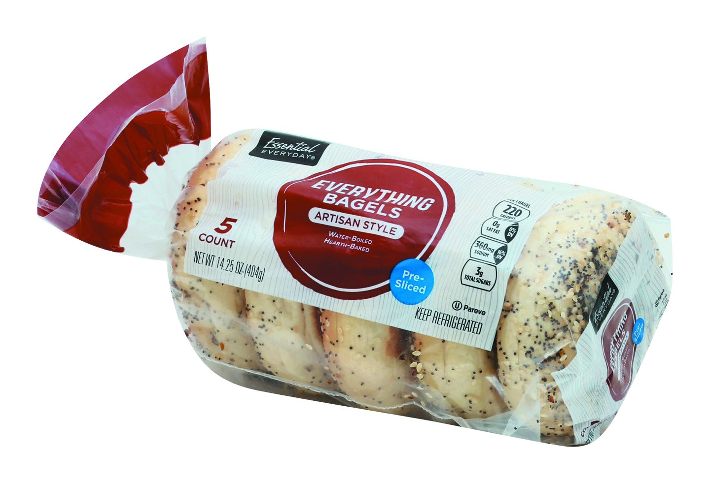 Essential Everyday Bagels, Everyday, Artisan Style, Pre-Sliced