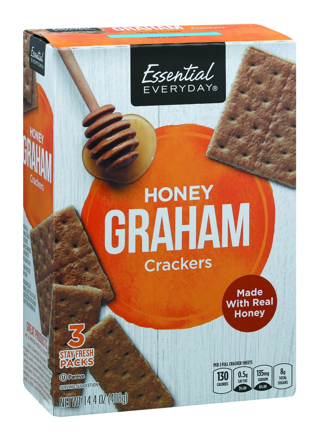 Essential Everyday Crackers, Graham, Honey