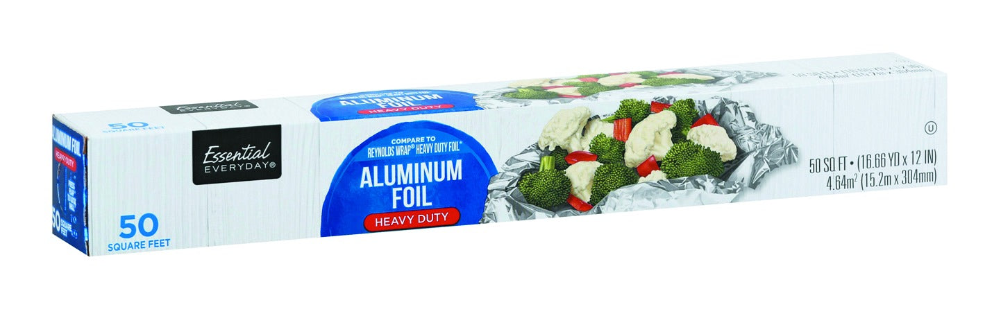 Essential Everyday Aluminum Foil Heavy Duty - 50sqt