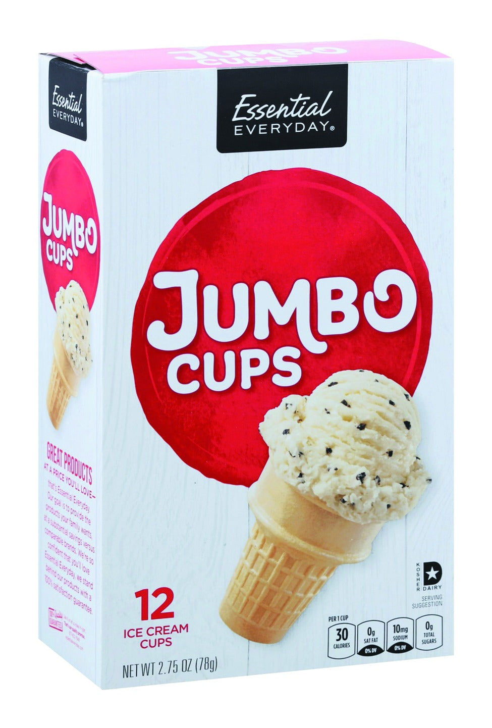 Essential Everyday Ice Cream Cups, Jumbo