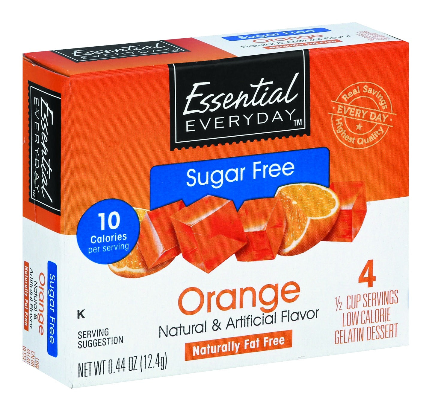 Essential Everyday Gelatin Dessert, Sugar Free, Orange