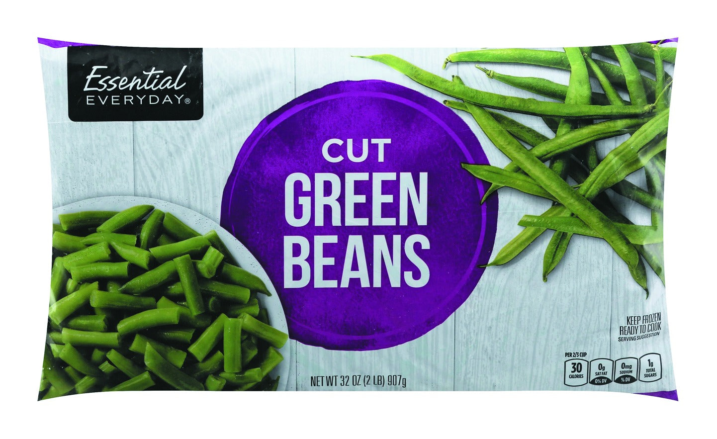 Essential Everyday Green Beans, Cut - 2lb