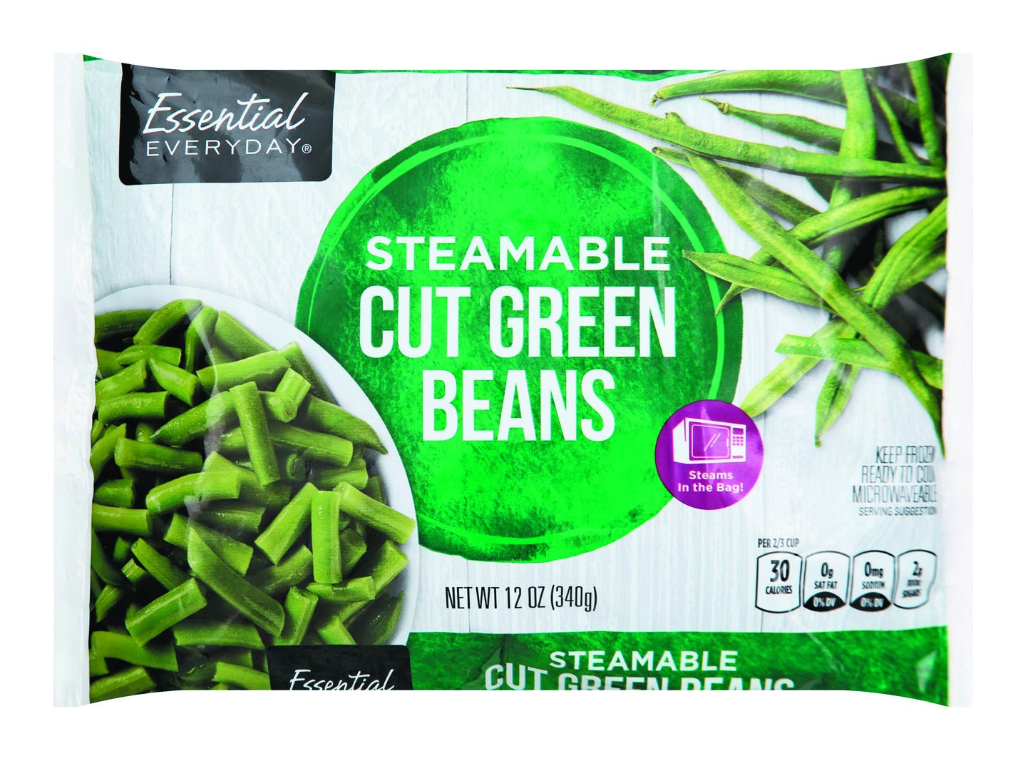 Essential Everyday Steamable Cut Green Beans