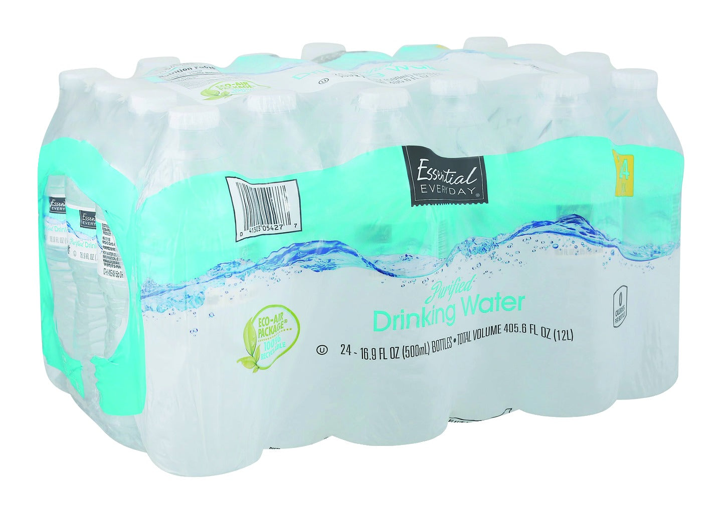 Essential Everyday Drinking Water, Purified, 24 Pack