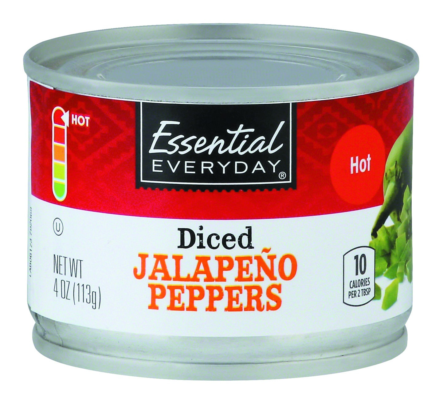 Essential Everyday Jalapeno Peppers, Hot, Diced