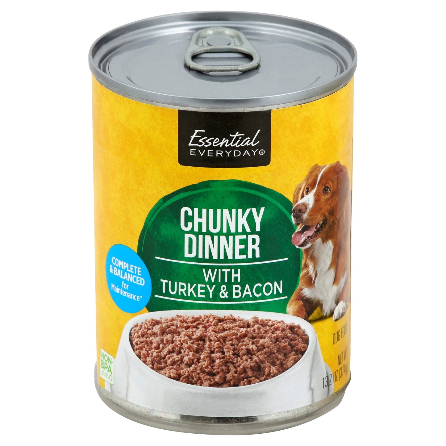 Essential Everyday Dog Food, Chunky Dinner, with Turkey & Bacon