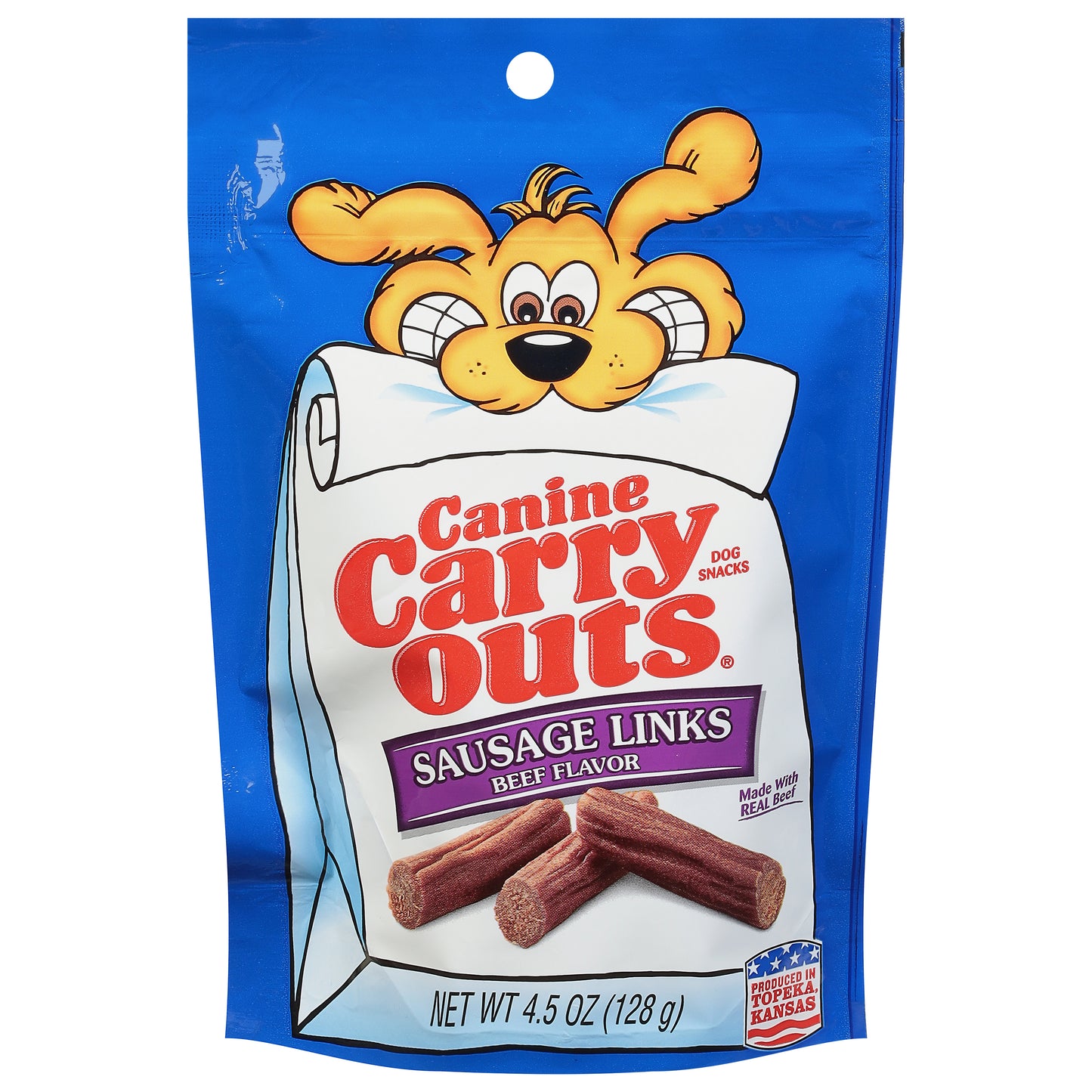 Canine Carry Outs Sausage Links Beef Flavor Dog Snacks 1 4.5 oz