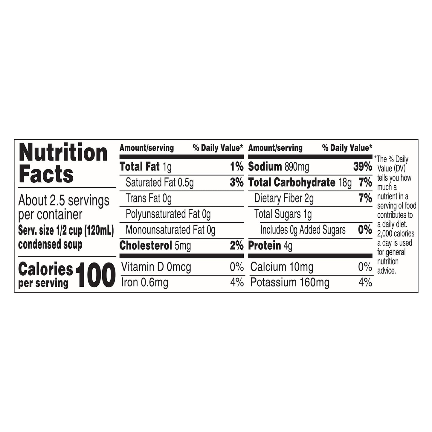 Campbell's Beef with Vegetables & Barley Condensed Soup 10.5 oz