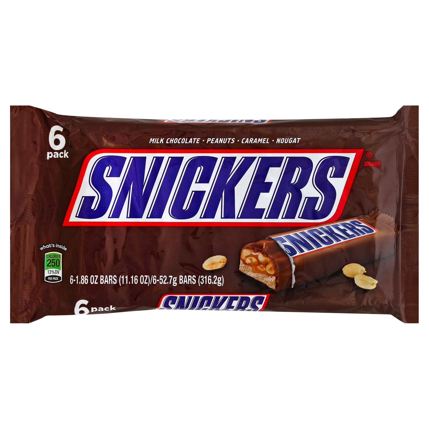 Snickers Candy Bars 6 ea