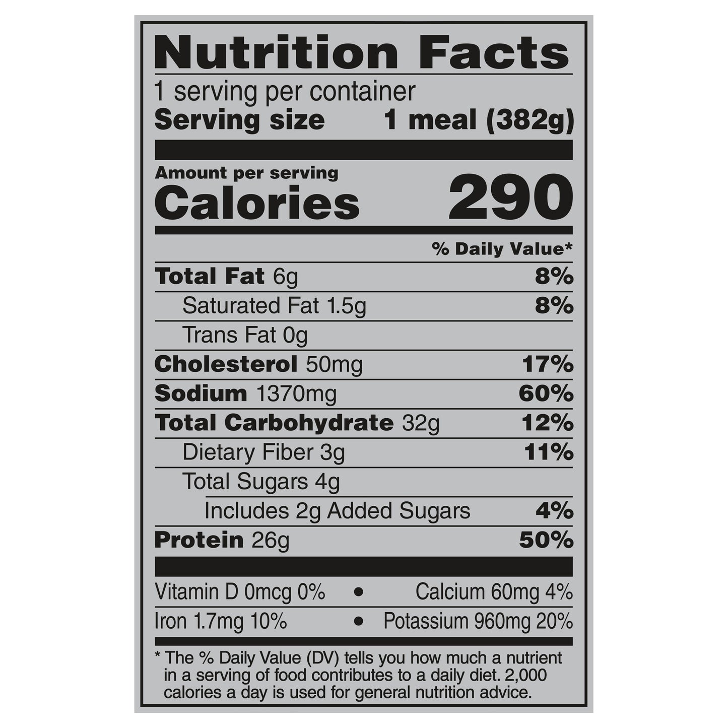 Banquet MEGA Meats Carved Turkey, Frozen Meal, 13.5 oz.