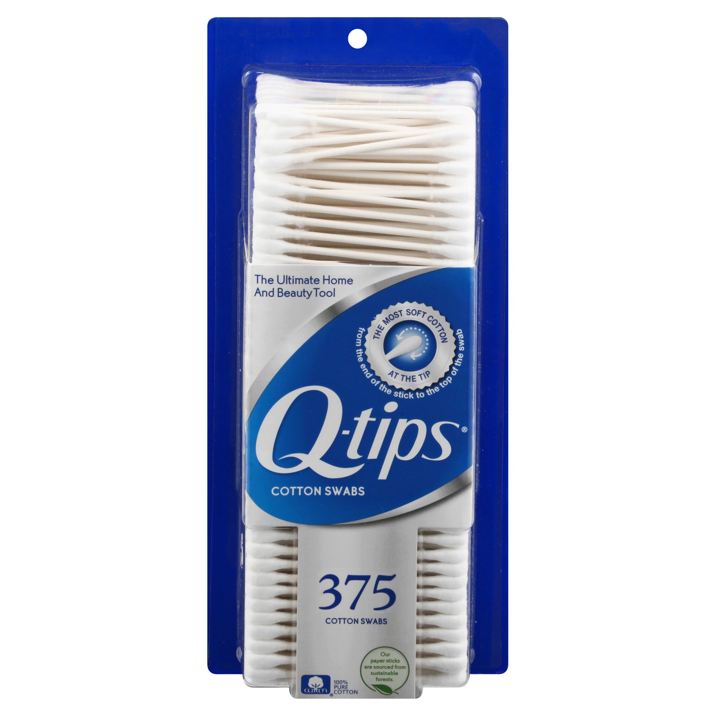 Q Tips Cotton Swabs 375 ea