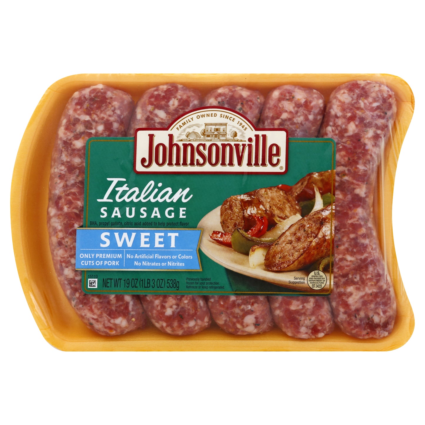 Johnsonville Sausage 19 oz - Italian SAUSAGE SWEET