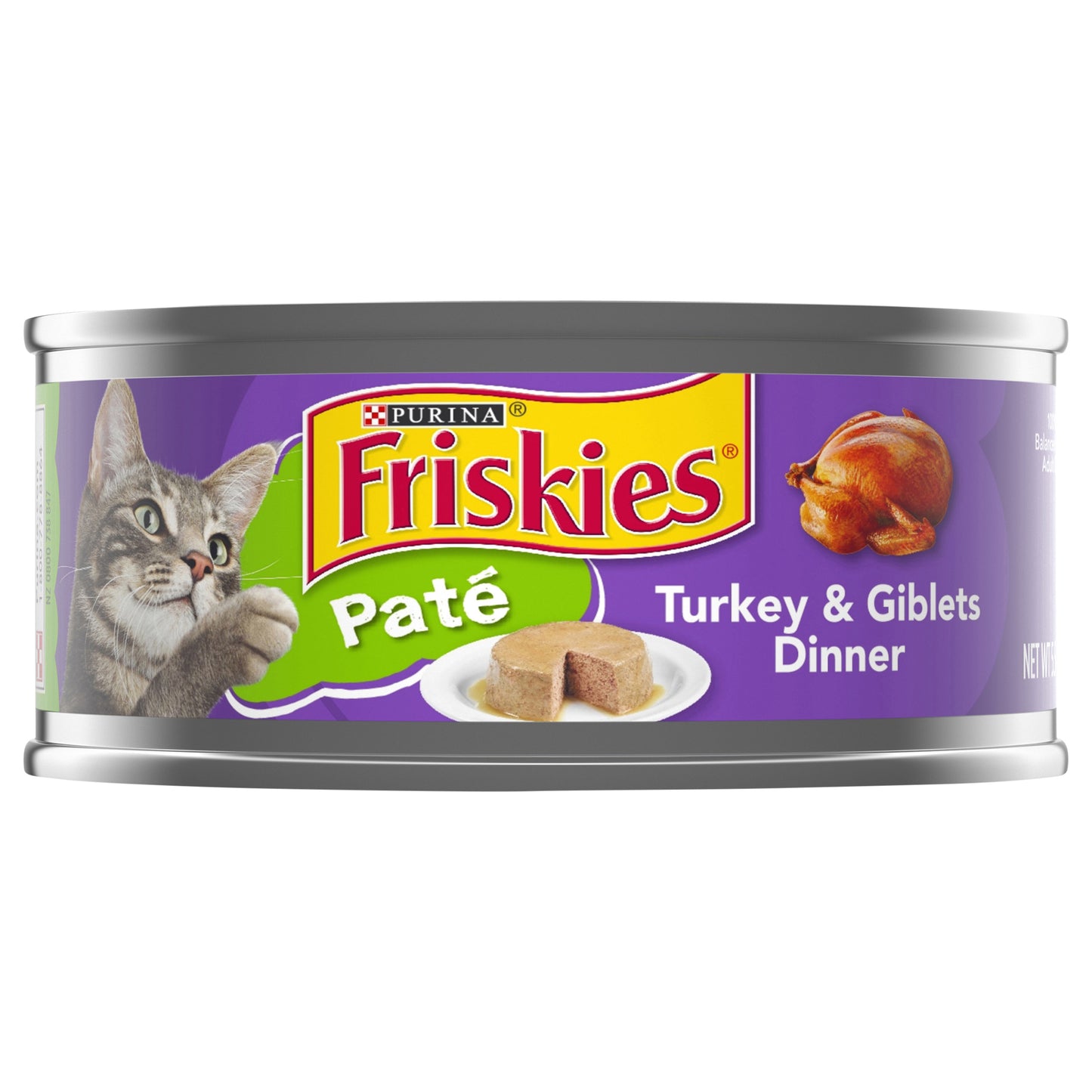 Purina Friskies Pate Wet Cat Food, Turkey & Giblets Dinner