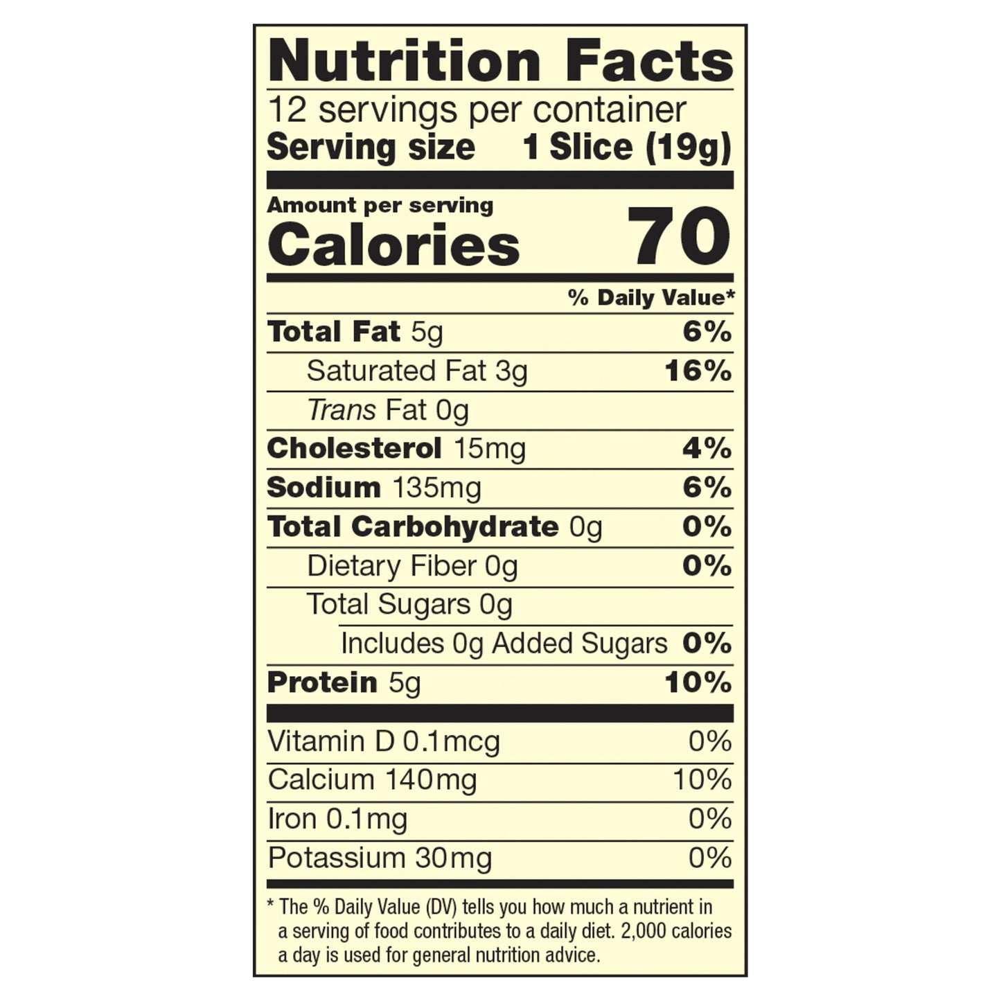 Sargento Natural Provolone Cheese Slices 12 ea