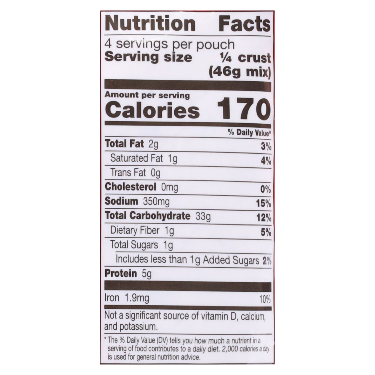 Betty Crocker Pizza Crust Mix, 6.5 oz, 1 - 12" Crust