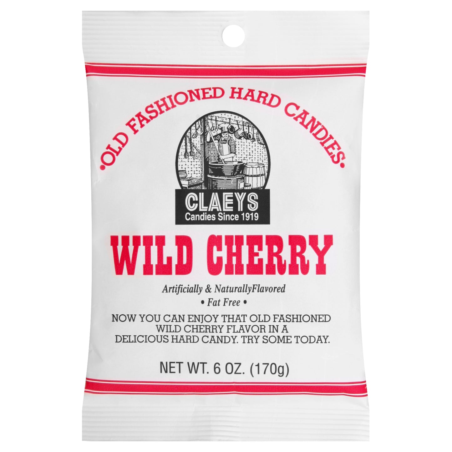 Claeys Hard Candies 6 oz - Wild Cherry