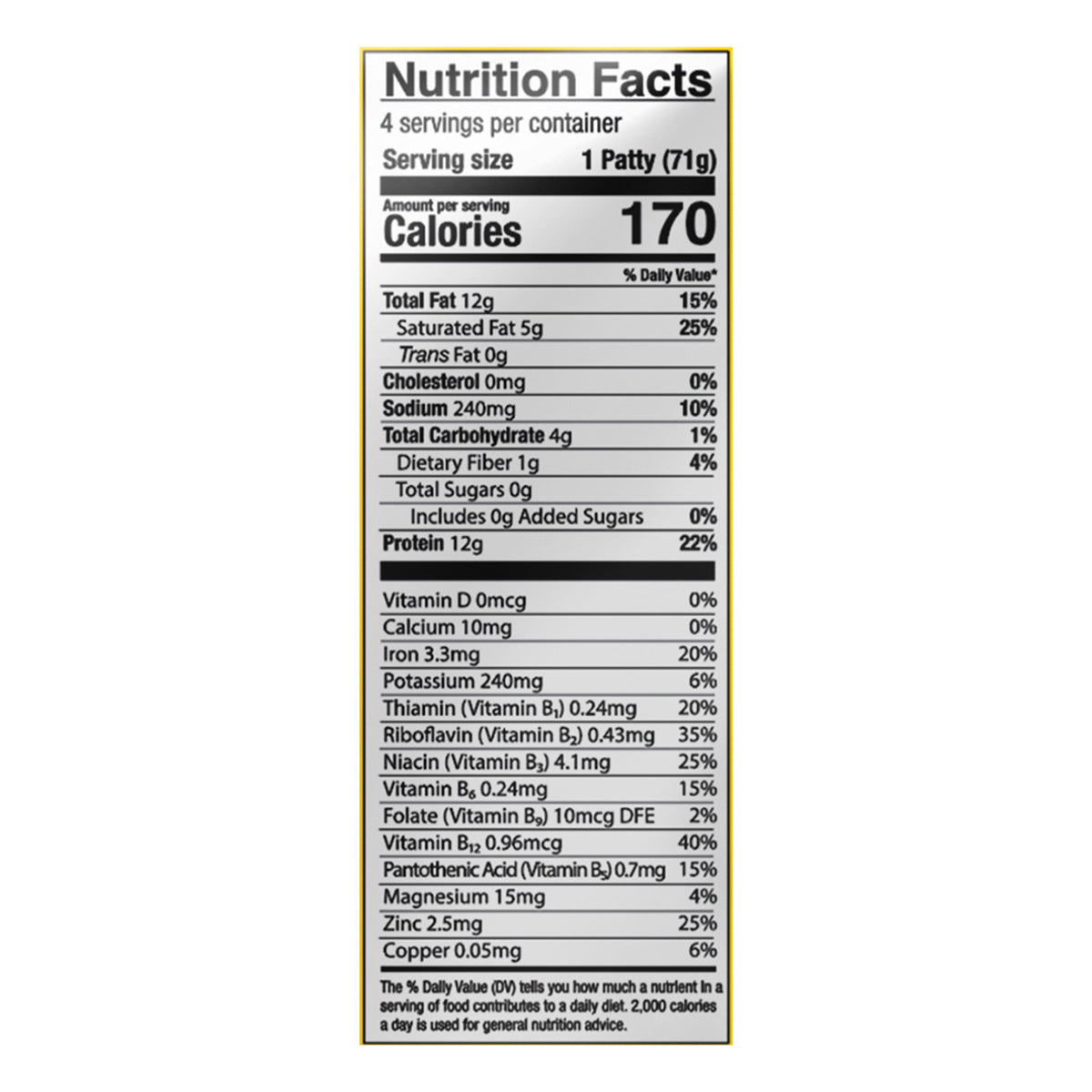 NotCo NotBurger Smashed Frozen Plant-Based Burger Patties, 4 ct Pouch