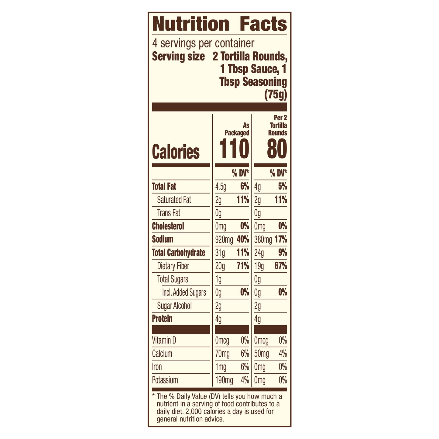 Old El Paso Carb Advantage Tortilla Rounds Taco Kit, Easy Meal Prep, 8 Ct, 10.6 oz