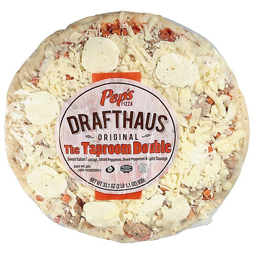 Pep's Drafthaus Pizza, The Taproom Double, Original 33.1 Oz