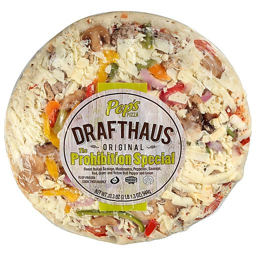 Pep's Drafthaus Pizza, Original, The Prohibition Special 33.3 Oz