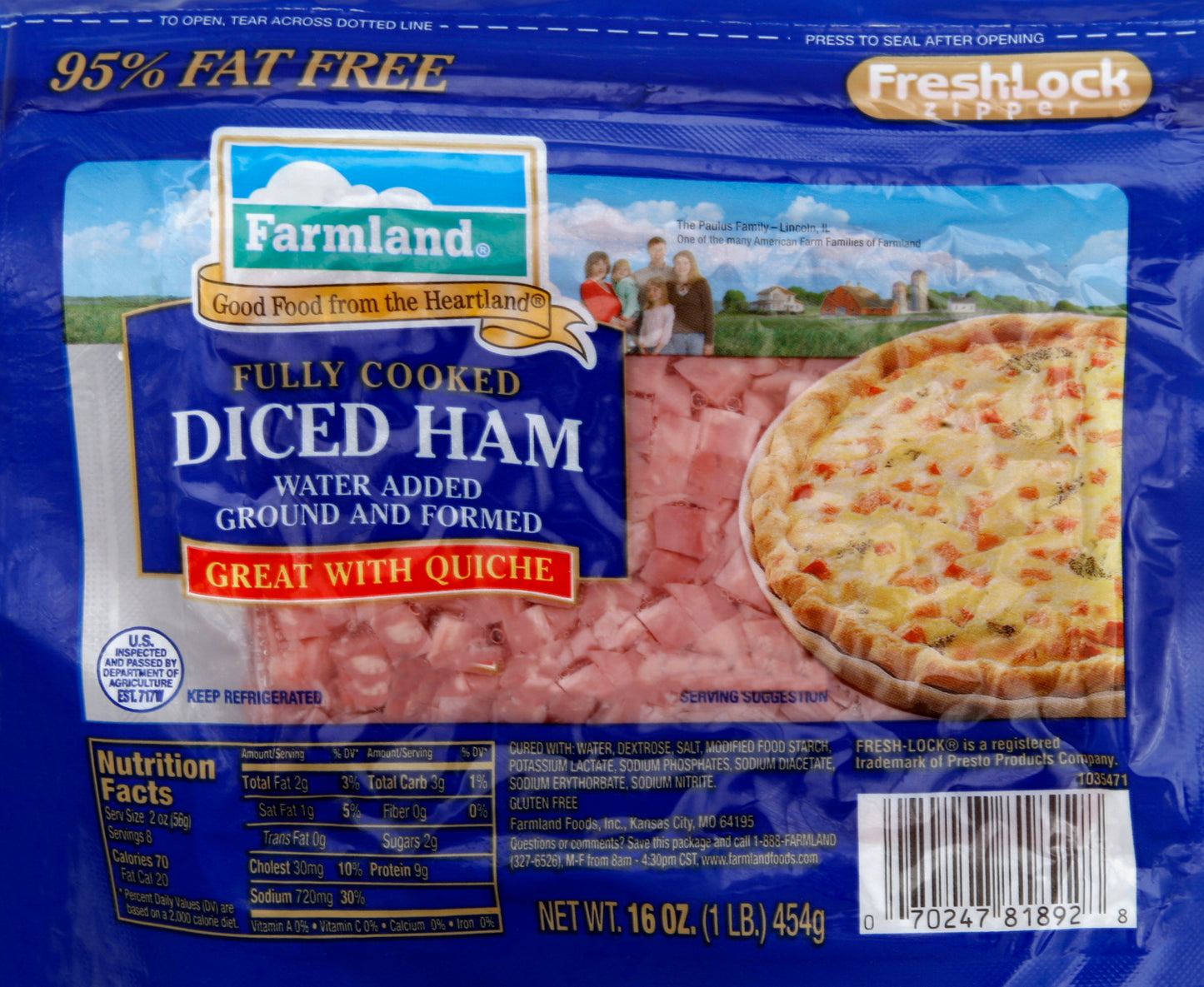Farmland FARMLAND HAM DICE 16 OZ