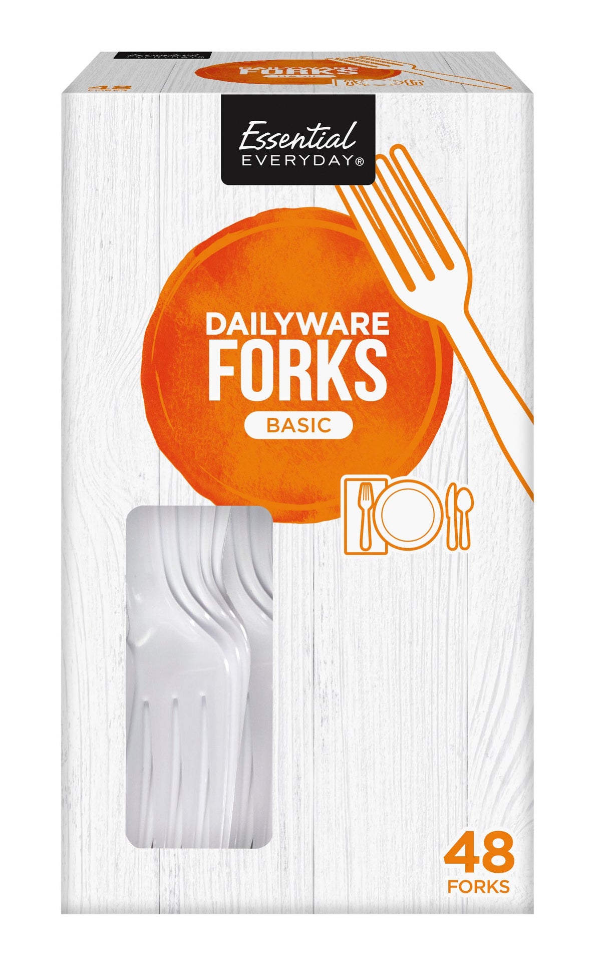Essential Everyday Dailyware Forks Basic - 48CT