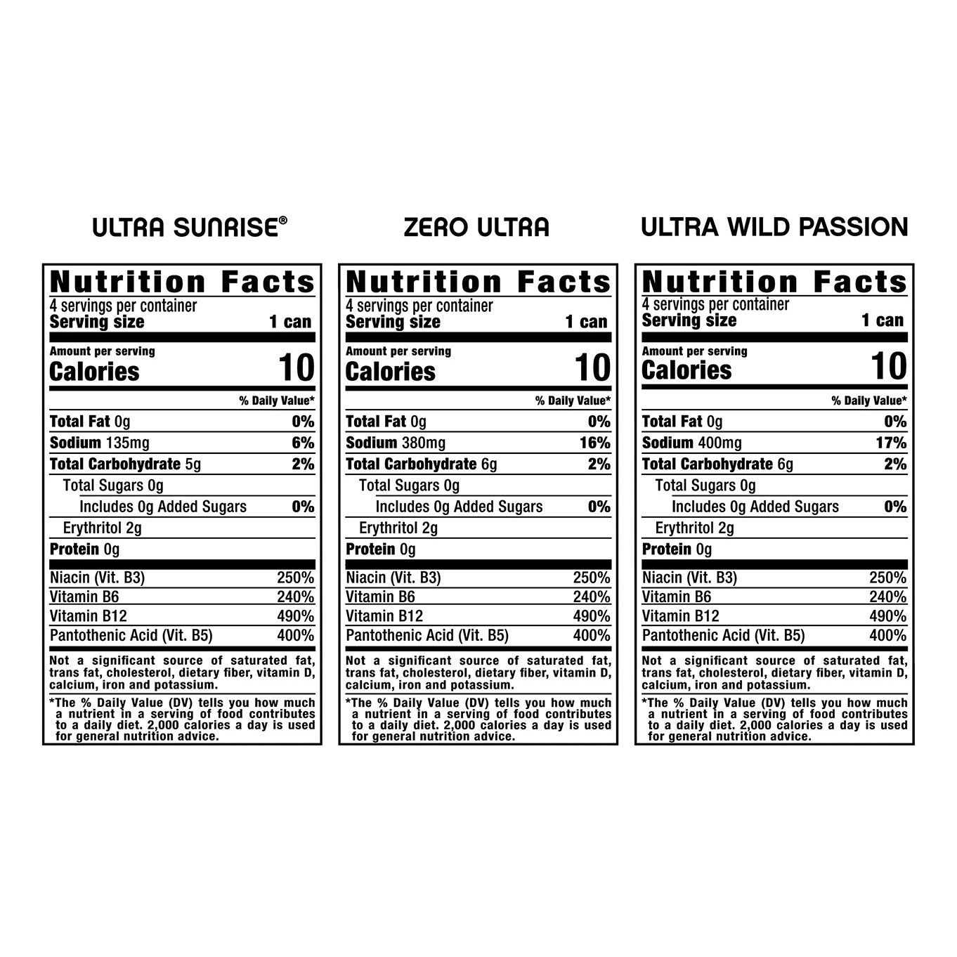Monster Energy Ultra Variety Pack ZSWP 2/12/16oz