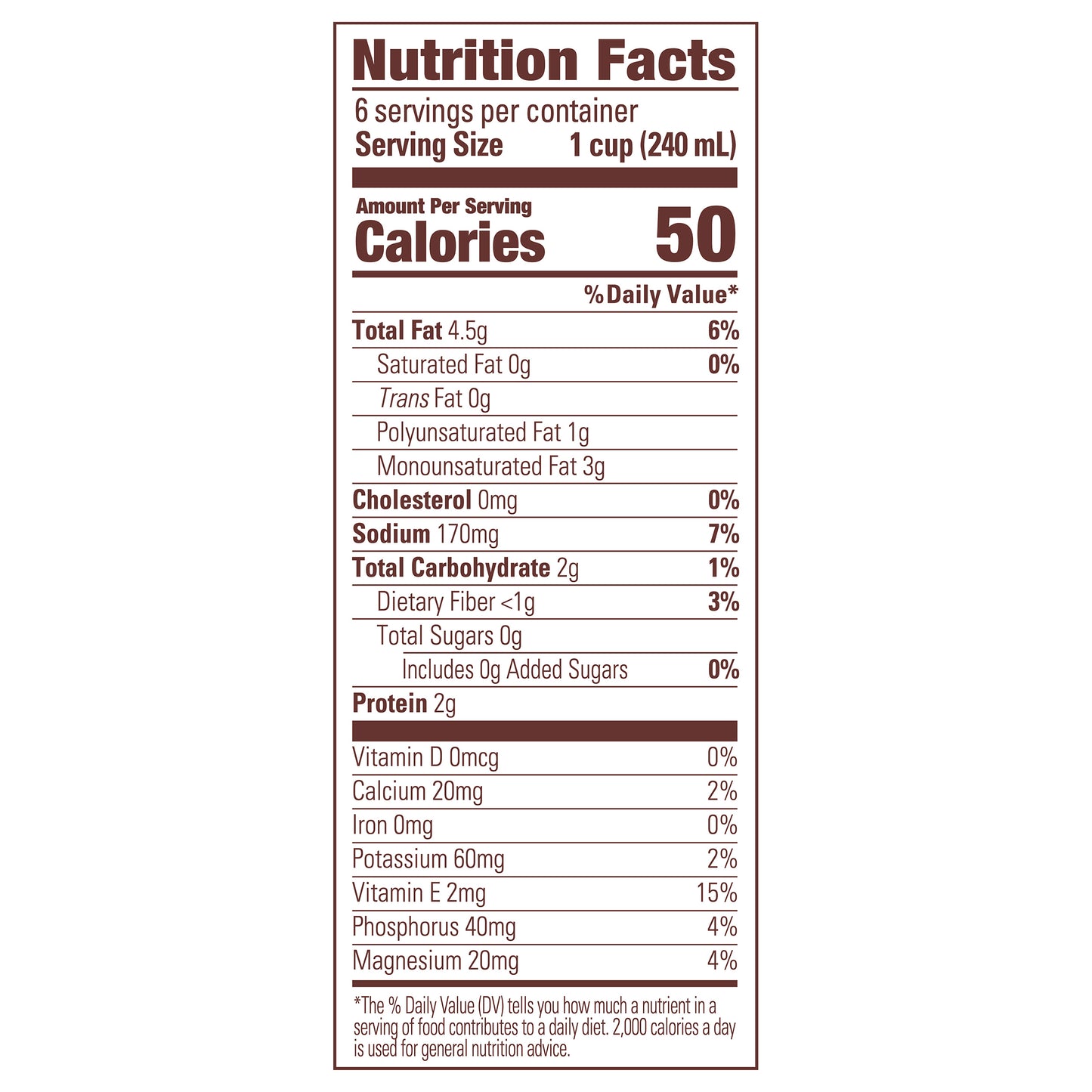 Blue Diamond Unsweetened Simple Almondmilk, 48oz