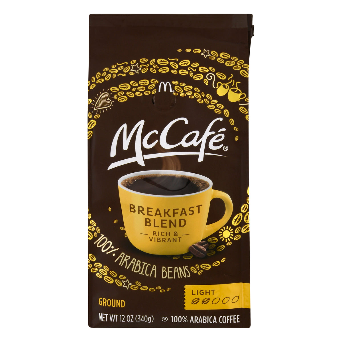 McCafe Ground Light Breakfast Blend Coffee 12 oz