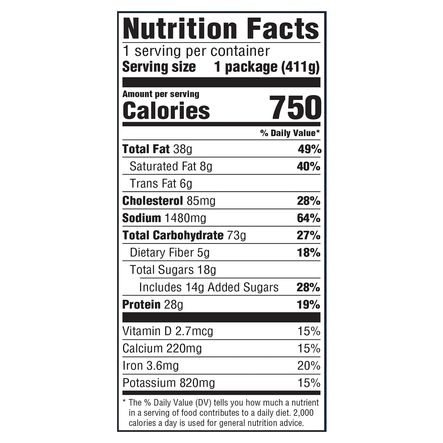 Hungry Man Beer Battered Chicken Frozen Dinner, 16 oz.