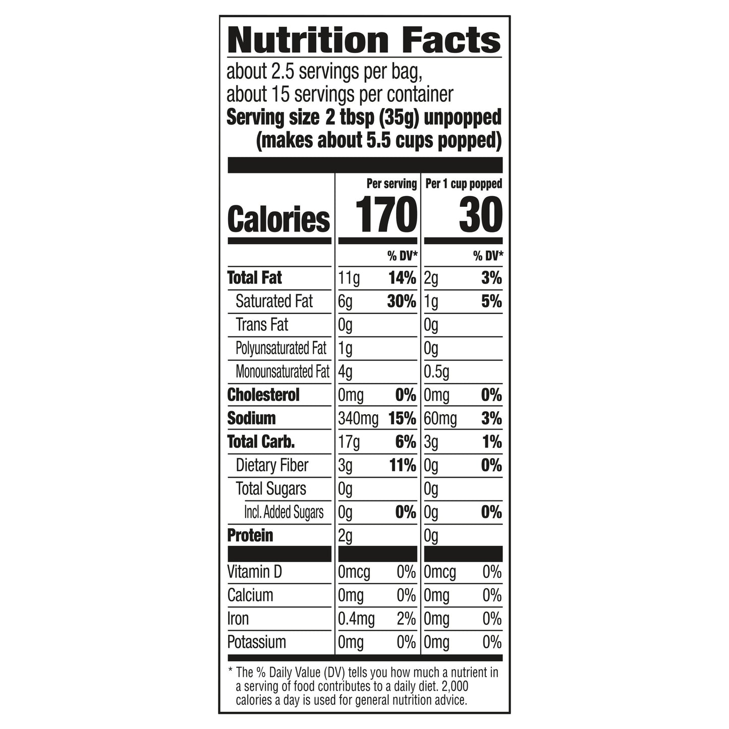 Orville Redenbacher’s Movie Theater Butter Flavored Microwave Popcorn, 3.29 oz. Classic Bags, 6 ct.