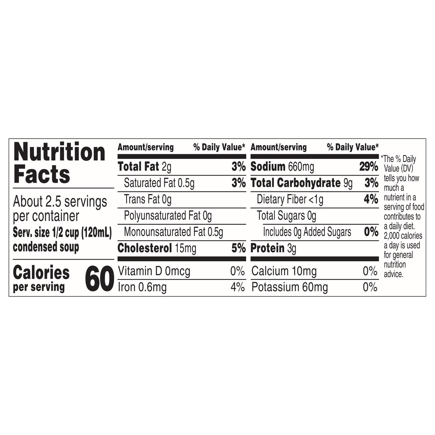 Campbell's 25% Less Sodium Chicken Noodle Condensed Soup 10.75 oz