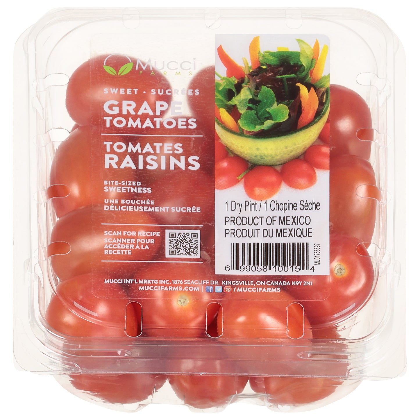 Mucci Farms Sweet Grape Tomatoes 1 pt