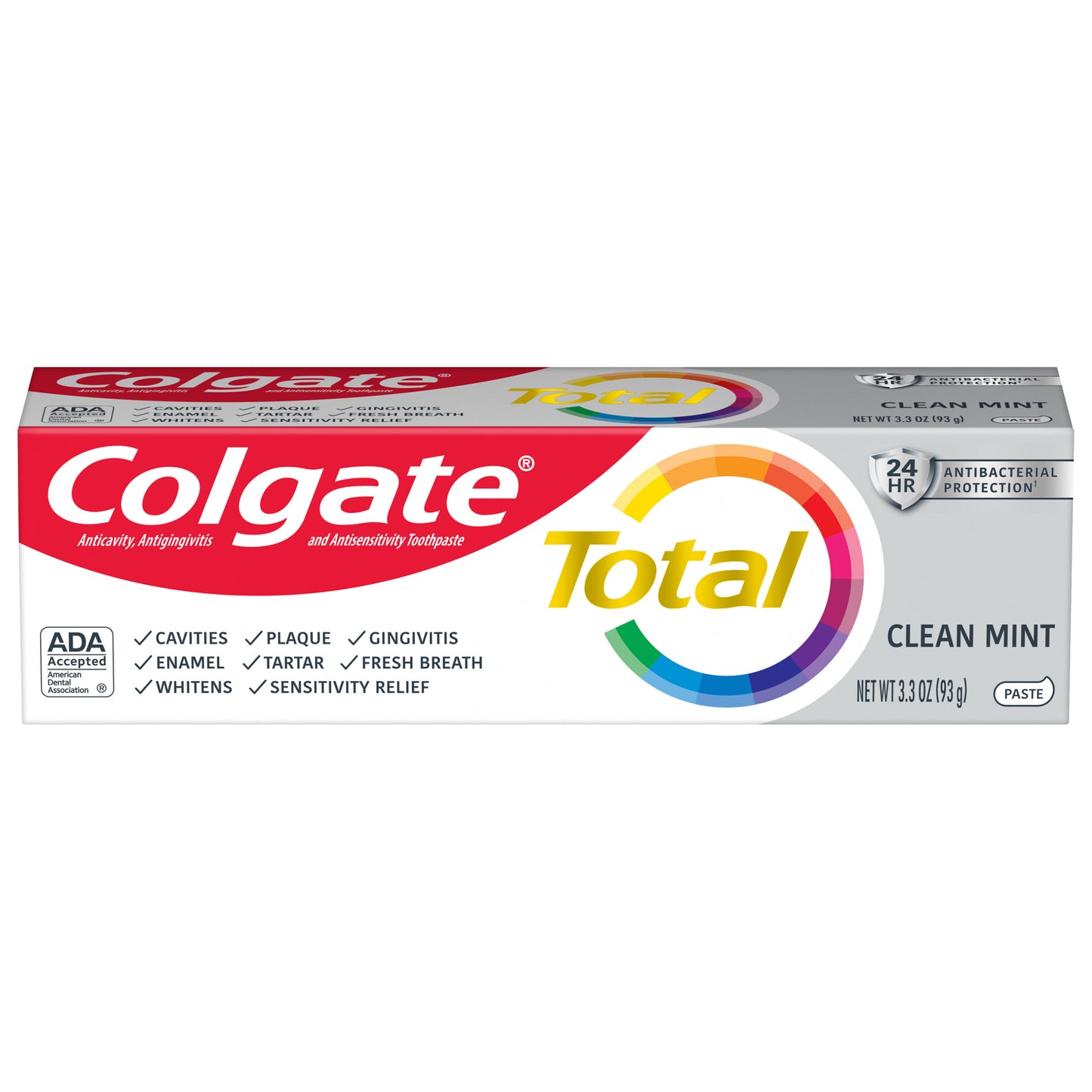 Colgate Total® Toothpaste, Clean Mint, 3.3Oz.