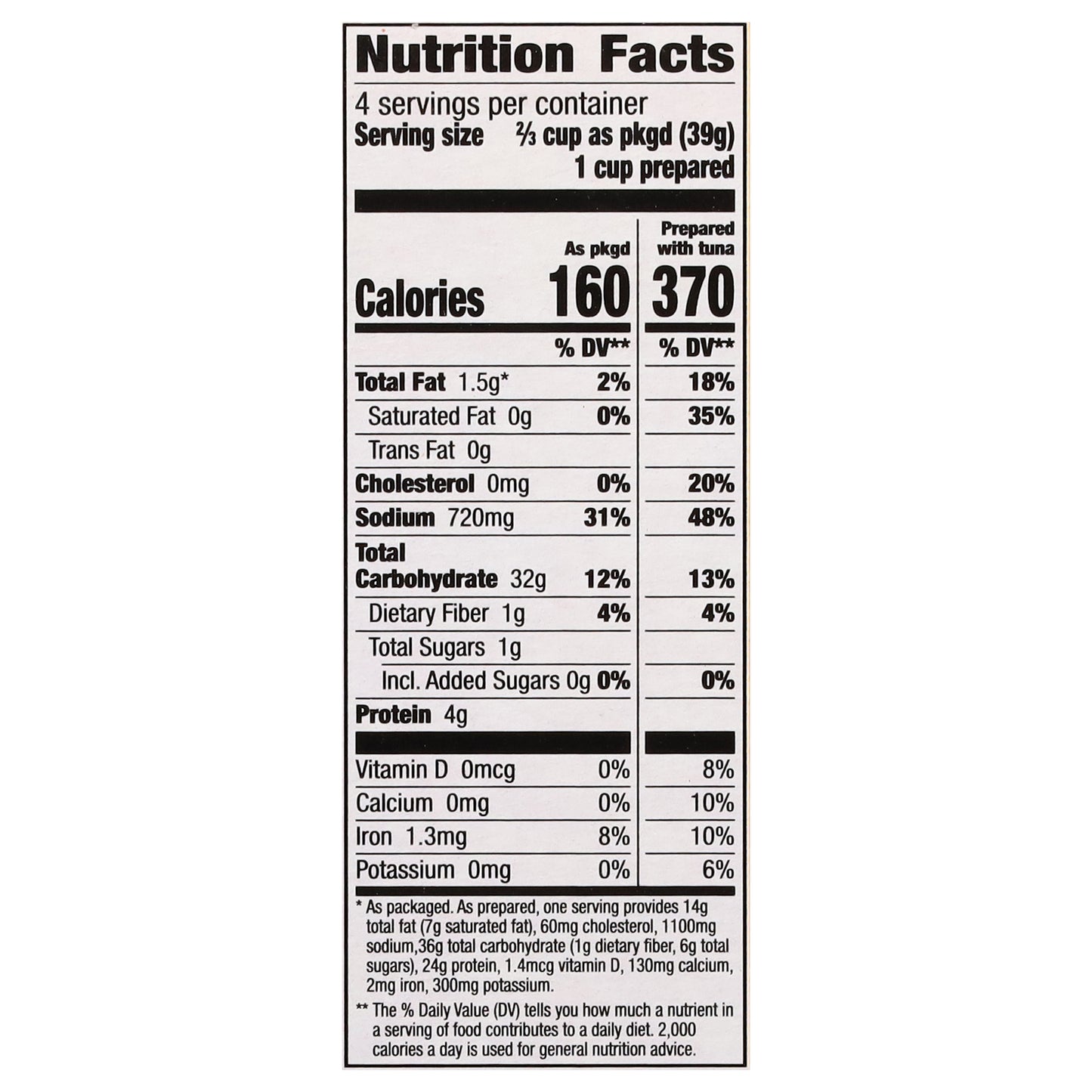 Tuna Helper Tuna Creamy Pasta & Sauce Mix 5.5 oz