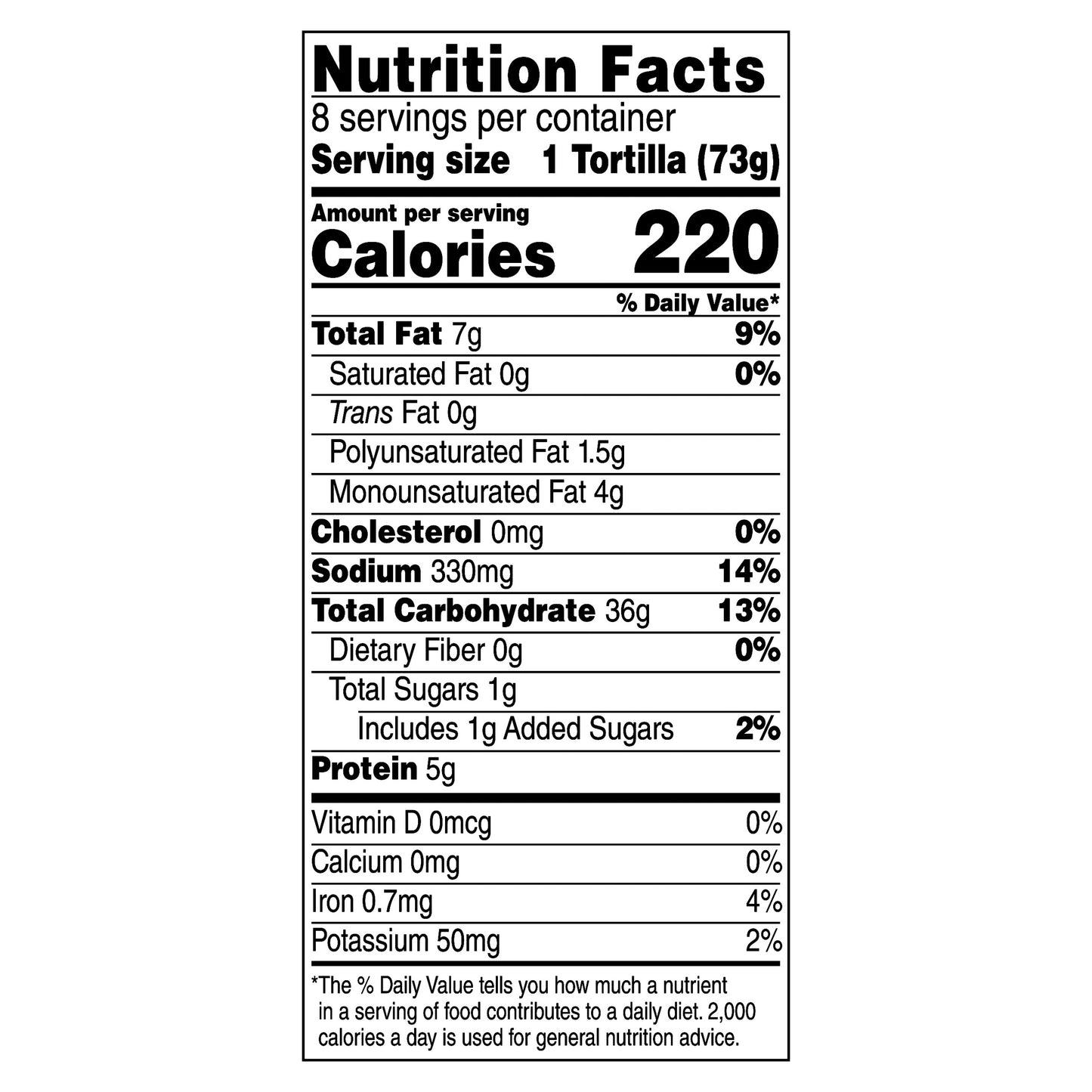 TortillaLand® Flour Tortillas Burrito Size, 8 Count