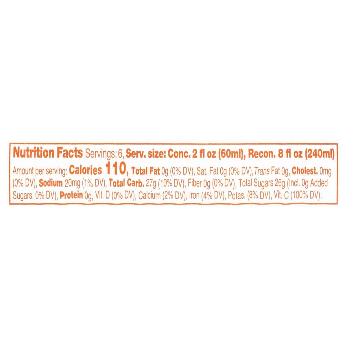 Old Orchard Orange 100% Juice Frozen Concentrate 12 fl. oz. Canister