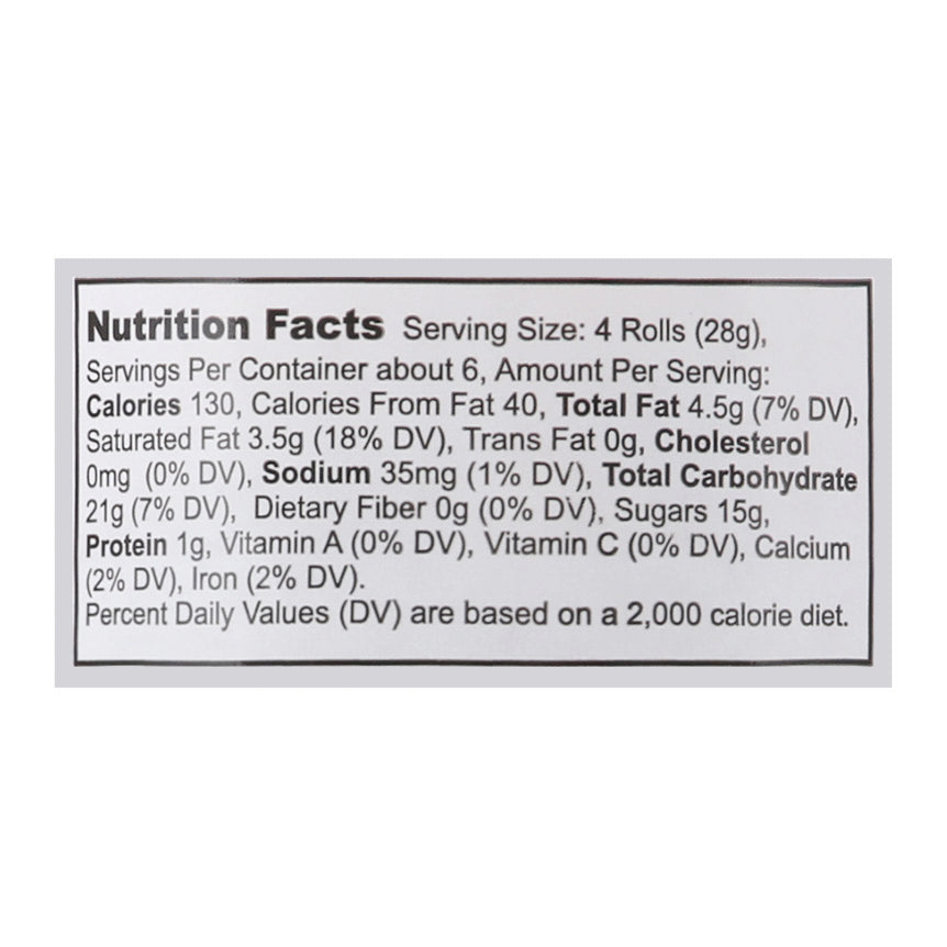 Global Brands Orange Cream Filled Waffy Wafer Roll 5.68 oz