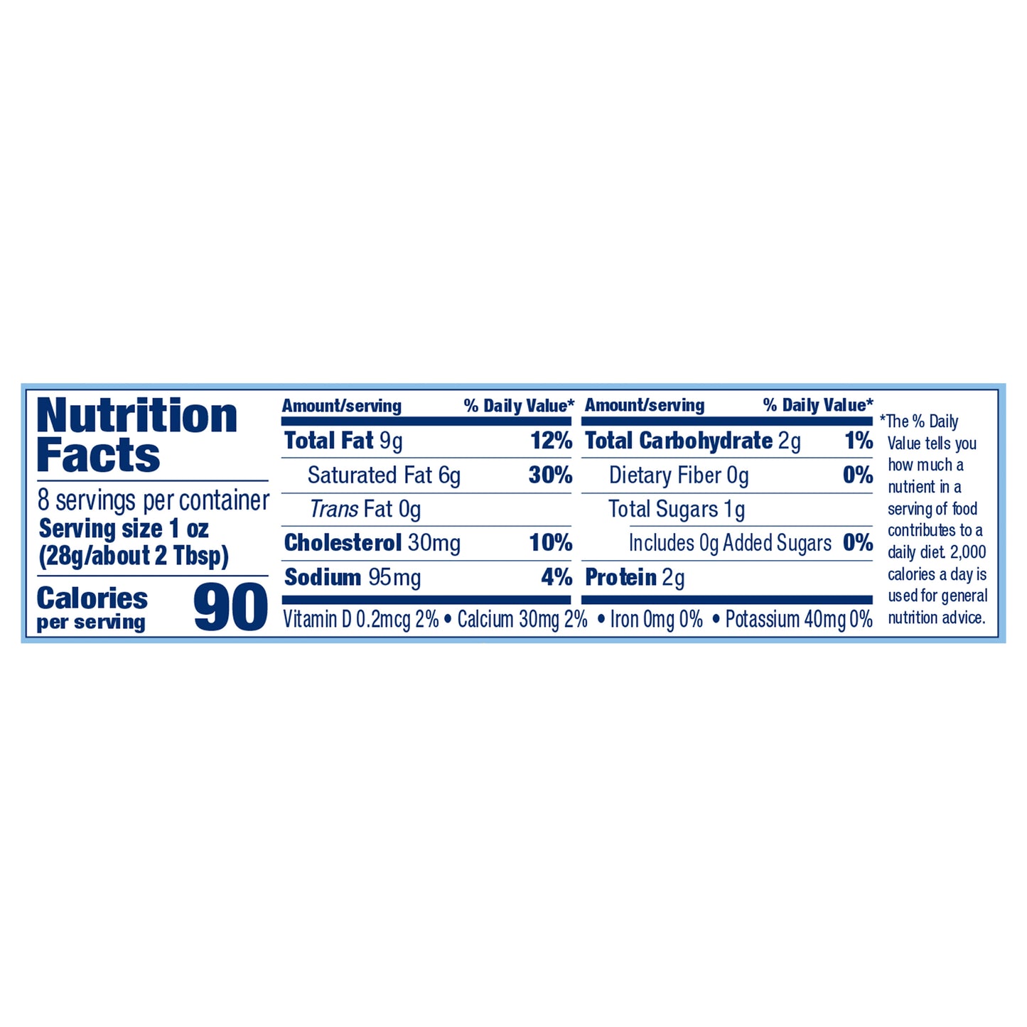 Crystal Farms Original Cream Cheese Block, 8 oz.