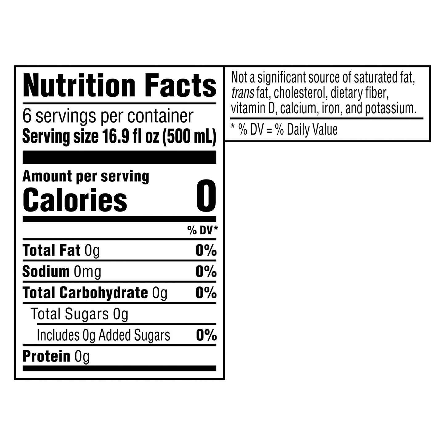 Pure Leaf No Sugar Unsweetened Brewed Tea 6 - 16.9 fl oz Bottles