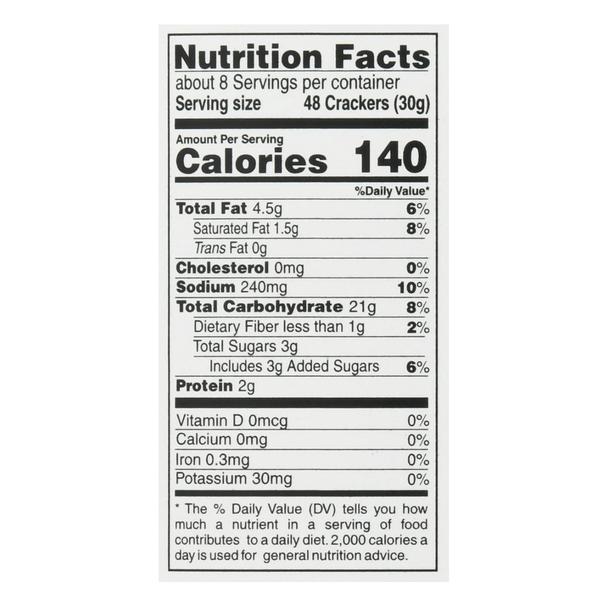 Global Brands Salted Flavored Crackers 8 oz