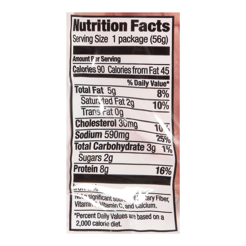 Buddig Honey Roasted Turkey 2 oz. Pack